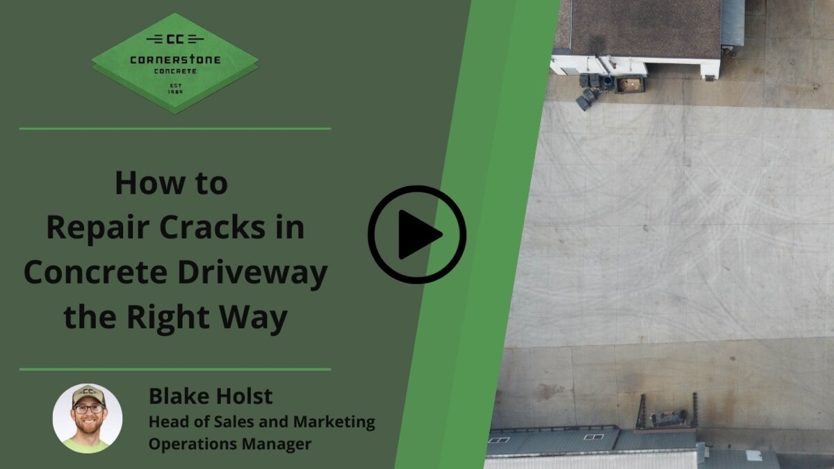 How to Repair Cracks in a Concrete Driveway the Right Way