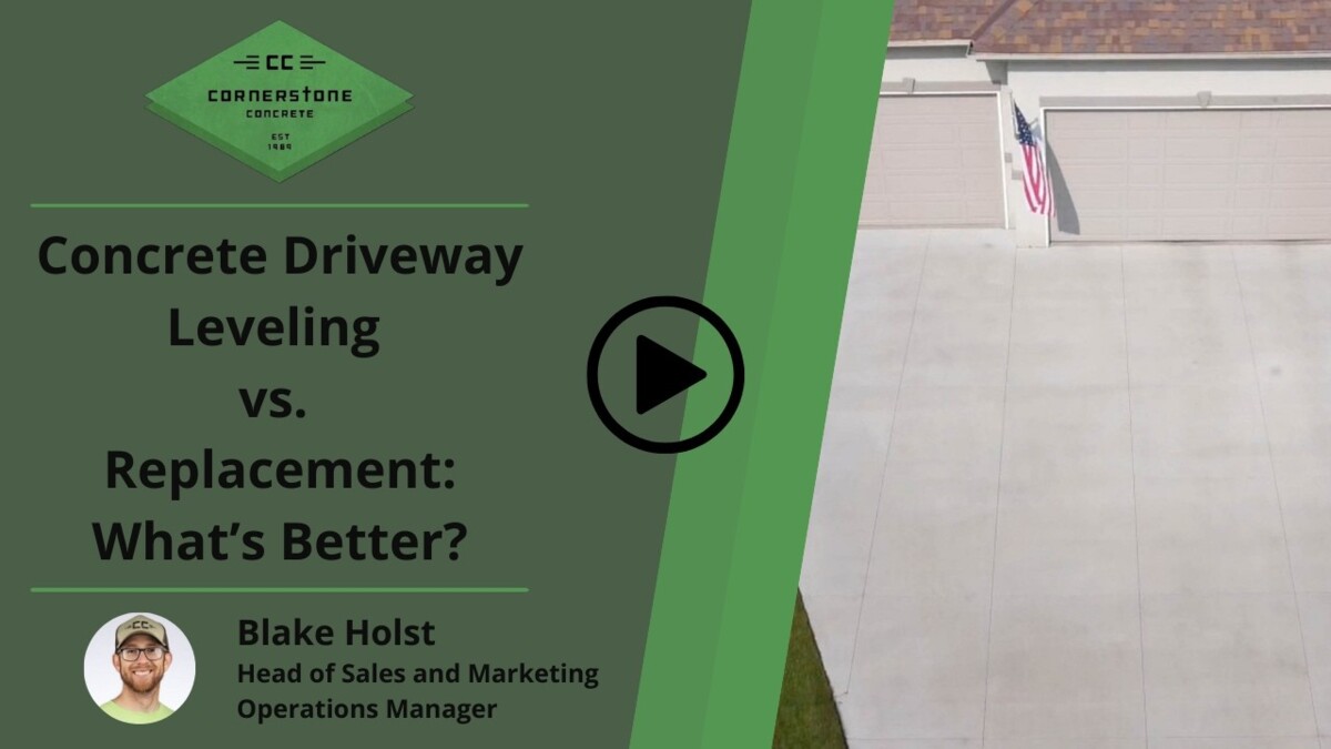Concrete Driveway Leveling vs. Replacement: What’s Better?