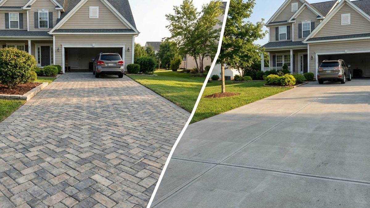 Paver vs. Poured Concrete Driveways: Which Lasts Longer?