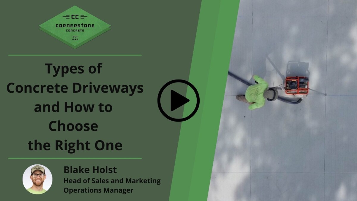 Types of Concrete Driveways and How to Choose the Right One