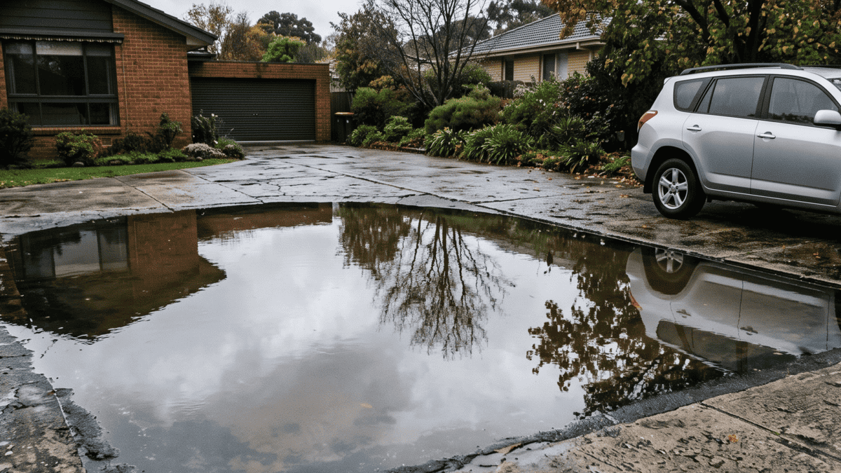 5 Ways to Deal with Standing Water on Concrete Driveways