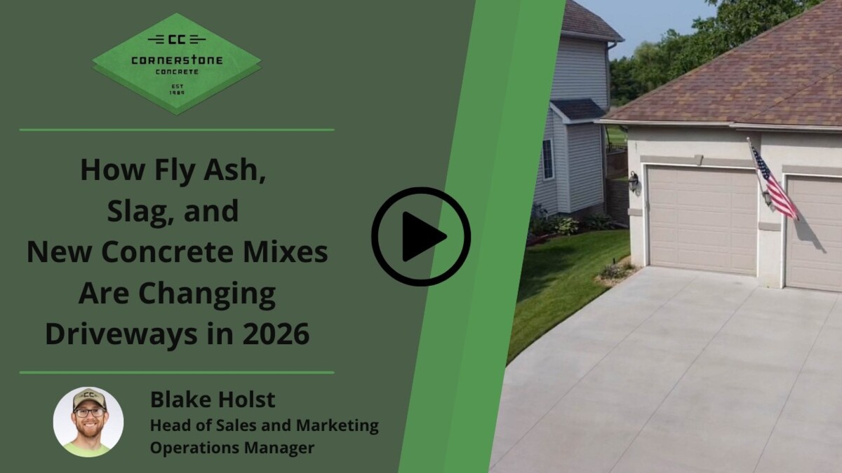 How Fly Ash, Slag, and New Concrete Mixes Are Changing Driveways in 2026