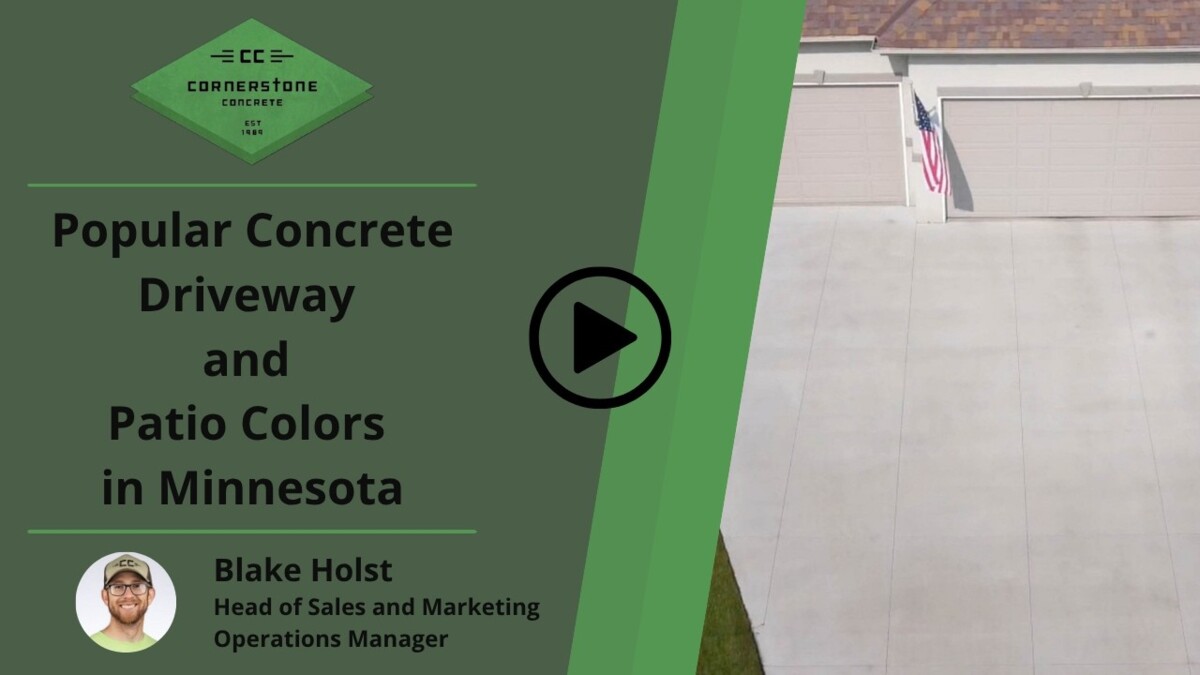 Popular Concrete Driveway and Patio Colors in Minnesota
